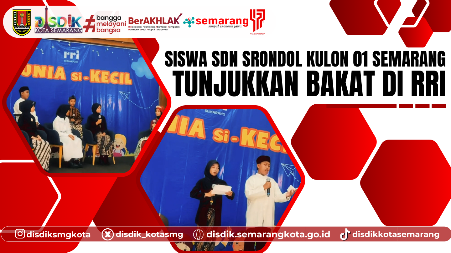 Siswa SDN Srondol Kulon 01 Semarang Tunjukkan Bakat di RRI